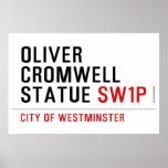 oliver cromwell statue  Posters