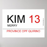 KIM  Posters