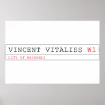 vincent vitaliss  Posters