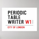 Periodic Table Writer  Posters