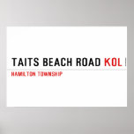 Taits Beach Road  Posters