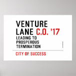 Venture  Lane  Posters