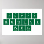 Happy
 Birthday
 Paula  Posters