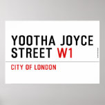 YOOTHA JOYCE Street  Posters