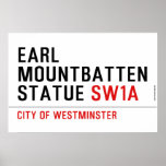 earl mountbatten statue  Posters
