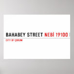 BAHABEY STREET  Posters