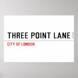 THREE POINT LANE  Posters