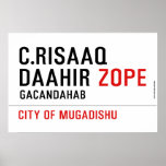 C.risaaq daahir  Posters