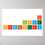 I
 love
 chemistry  Posters
