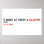 5 night at fredy 4  Posters