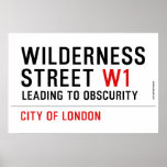 Wilderness  Street  Posters