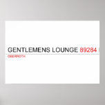 Gentlemens Lounge  Posters
