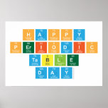 Happy 
 Periodic
 Table 
 Day  Posters