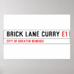 Brick Lane Curry  Posters