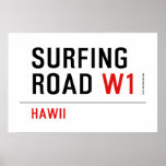 Surfing Road  Posters