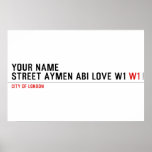 Your Name Street aymen abi love w1  Posters