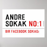 ANDRE SOKAK  Posters