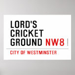 LORD'S CRICKET GROUND  Posters