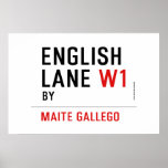 English Lane  Posters