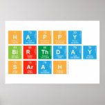 Happy
 Birthday
 Sarah  Posters