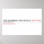 the hammer and sickle  Posters