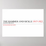 the hammer and sickle  Posters