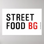 Street Food  Posters