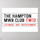 the Hampton  MWB Club  Posters