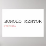 BONOLO MENTOR  Posters