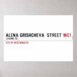 ALENA GRISHCHEVA  STREET  Posters