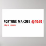 FORTUNE MAKOBE  Posters