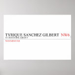 tyrique sanchez gilbert   Posters