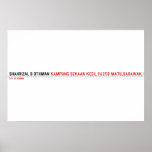 SHAHRIZAL B OTHMAN  Posters