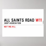 ALL SAINTS ROAD  Posters