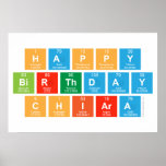 happy
 birthday
 Chiara  Posters