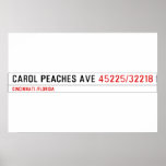 CAROL PEACHES AVE  Posters
