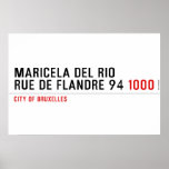 Maricela del Rio Rue de Flandre 94  Posters