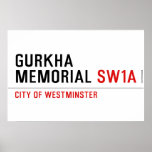 gurkha memorial  Posters