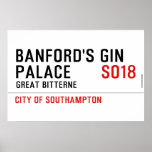 Banford's Gin  Palace  Posters