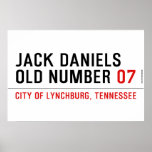 Jack Daniels Old Number  Posters