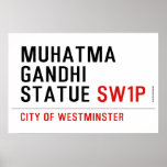muhatma gandhi statue  Posters