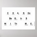 Change 
 Begins 
 With Me  Posters