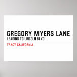 Gregory Myers Lane  Posters