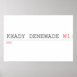 Khady denewade  Posters