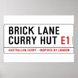 Brick Lane  Curry Hut  Posters