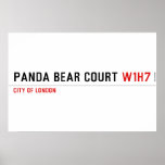 PANDA BEAR COURT  Posters