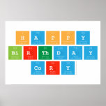 Happy
 Birthday
 Cory  Posters