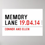 MEMORY LANE  Posters