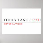 Lucky Lane 7  Posters