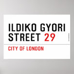 Ildiko Gyori Street  Posters